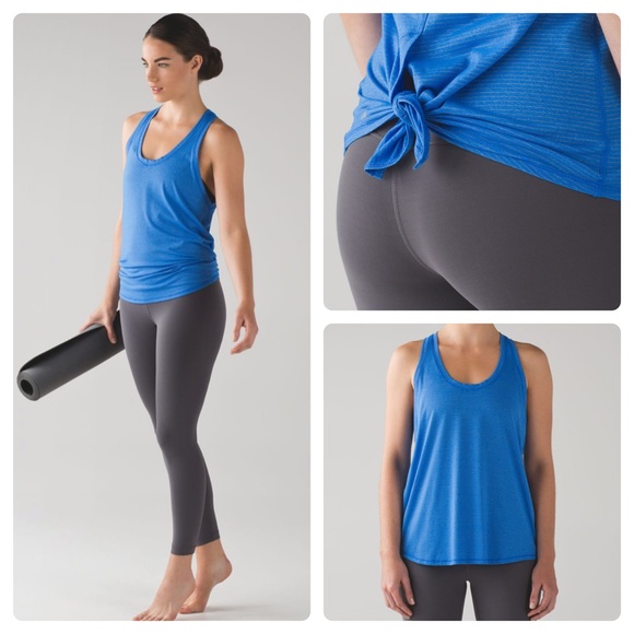 lululemon athletica Tops - Lululemon All Tied Up bluebell tank singlet/ 6